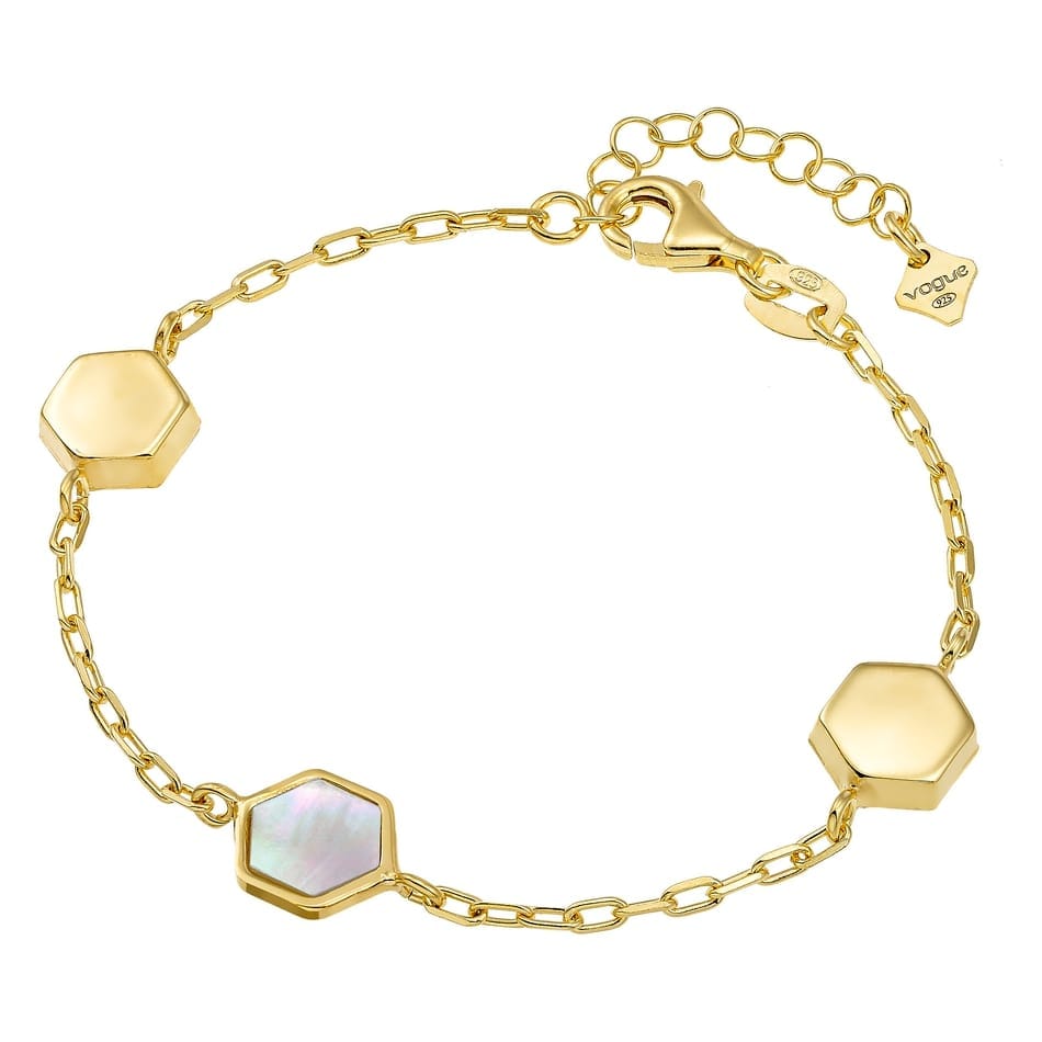 Βραχιόλι vogue με στοιχεία και πέτρα