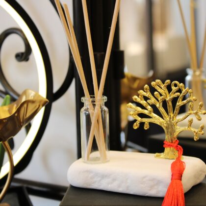 Γούρι Δέντρο Ζωής με Φυσικό Μάρμαρο & Αρωματικό Χώρου